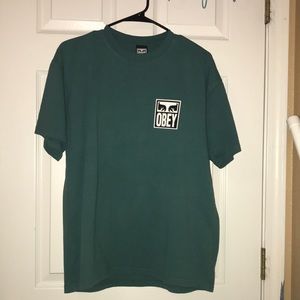 Men’s Obey Teal Eyes Logo Tee (Flawless condition)